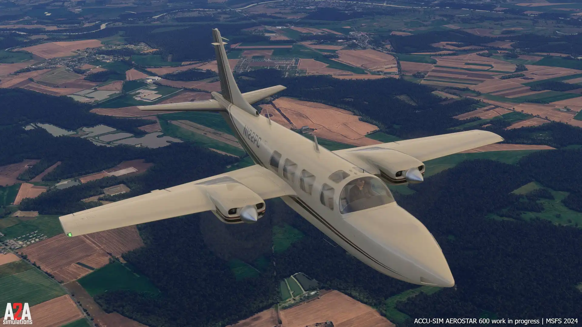 A2A Aerostar 600 no Microsoft Flight Simulator