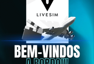 Logotipos da LiveSim e da Expo Aviação Virtual (EAV), destacando a participação da empresa de produção de vídeo no evento.