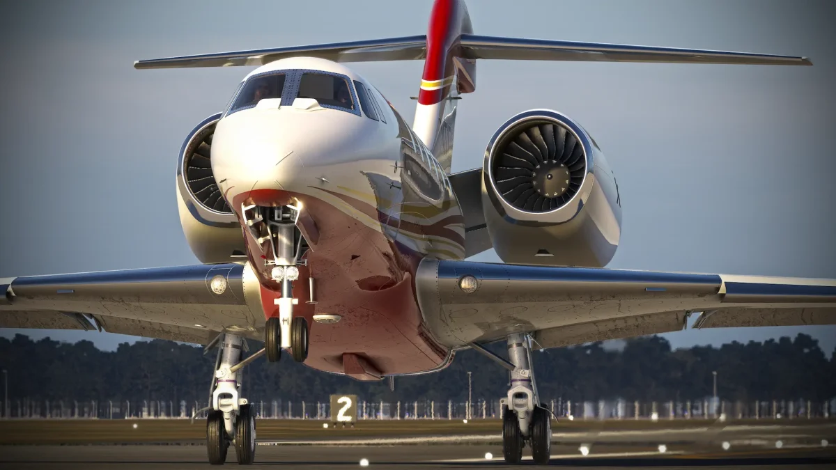Cessna Citation C750 da FlightFX no Microsoft Flight Simulator.