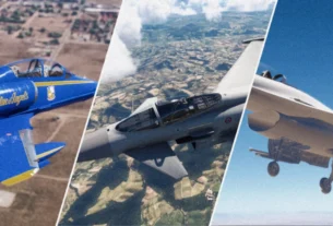 Eurofighter Typhoon digital da IndiaFoxtEcho em voo no Microsoft Flight Simulator