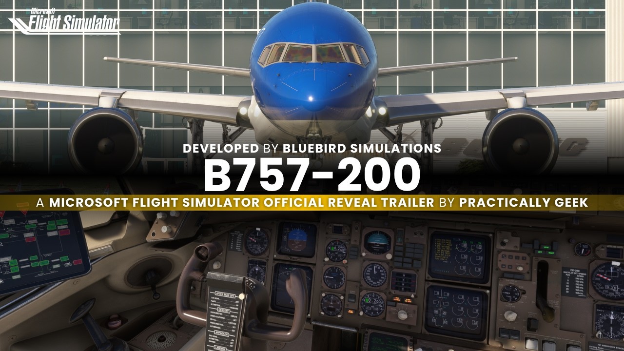 Imagem do Boeing 757-200 da BlueBird Simulations