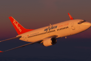 CSS 737-500 com os novos winglets e janelas de sobrancelha no Microsoft Flight Simulator 2024.