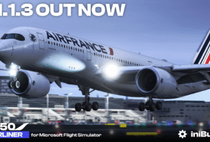 Airbus A350 da iniBuilds no Microsoft Flight Simulator