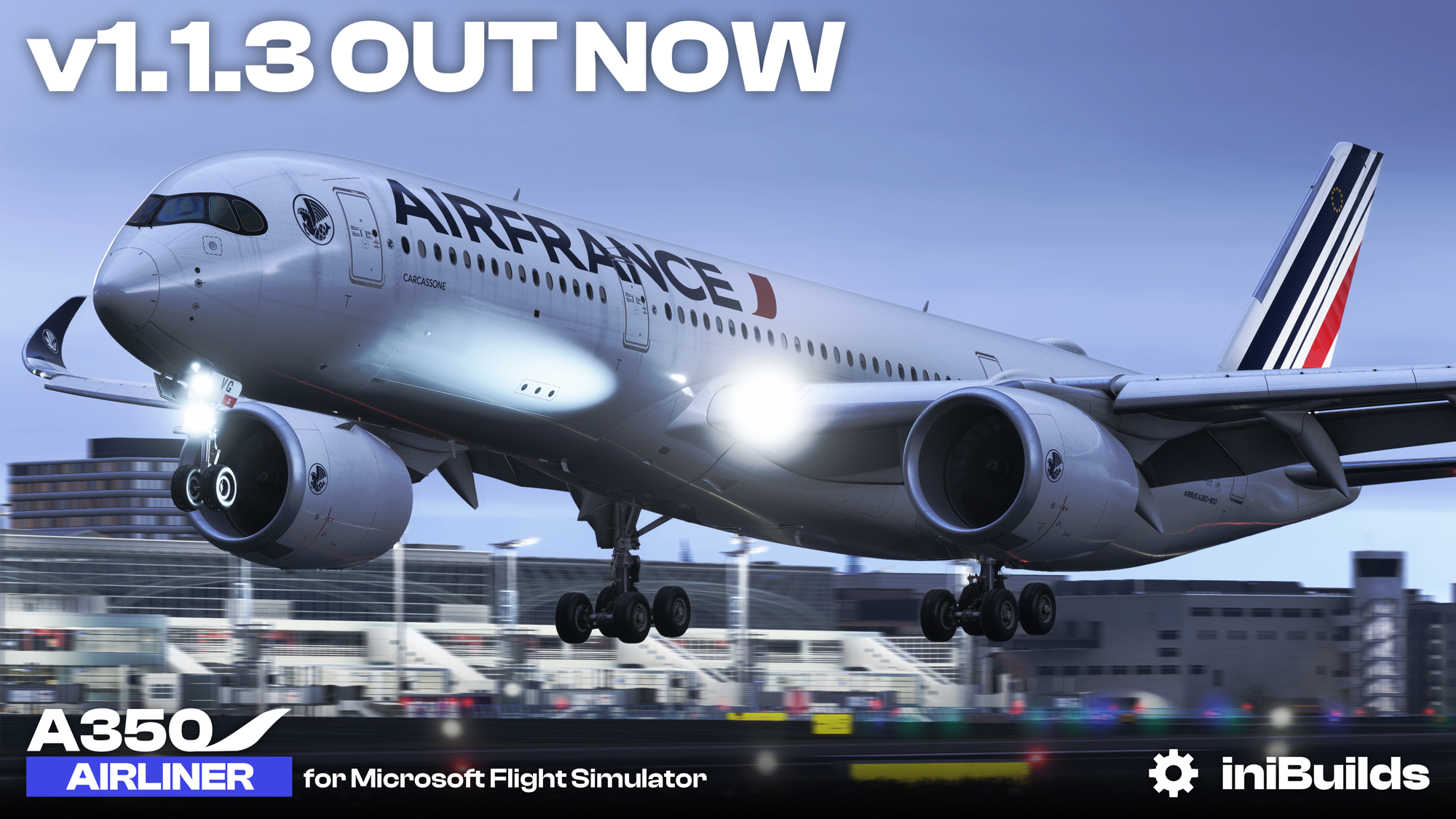 Airbus A350 da iniBuilds no Microsoft Flight Simulator