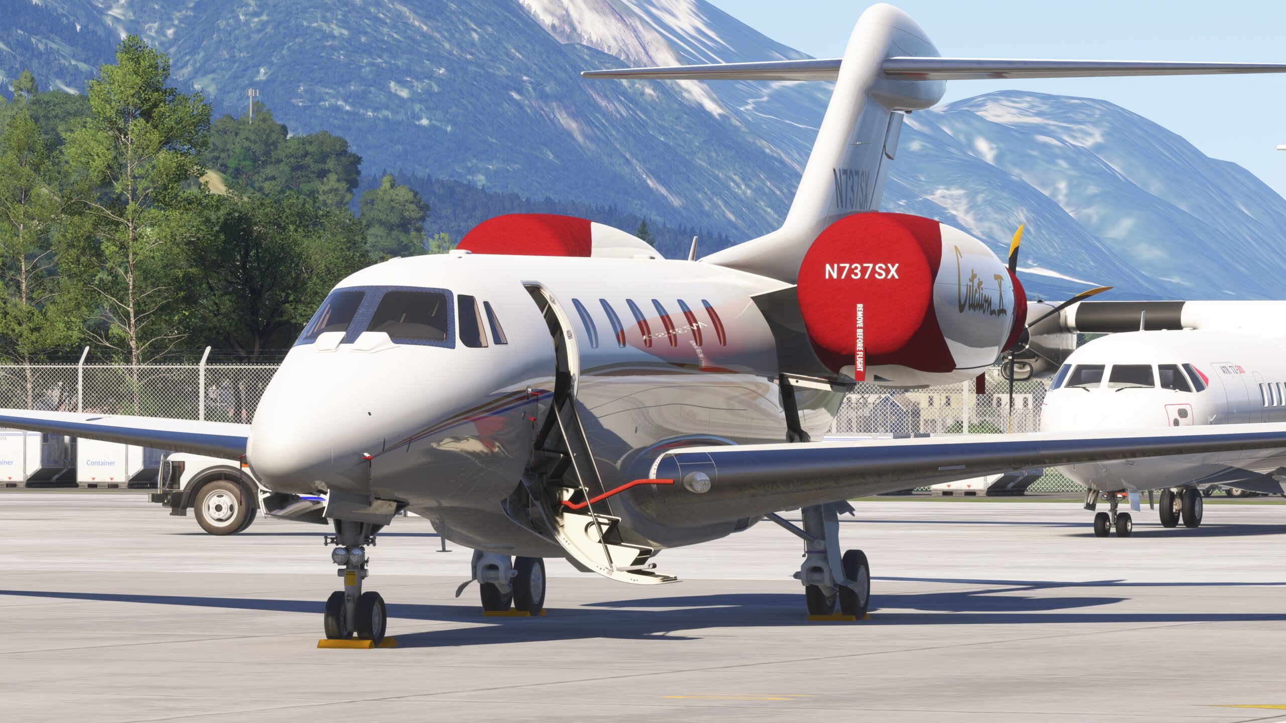 Imagem do Citation X, jato executivo de alta velocidade da FlightFX, recebendo uma nova atualização para o Microsoft Flight Simulator 2024.