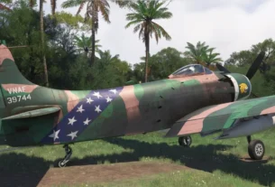A-1H Skyraider no Microsoft Flight Simulator