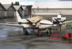 Baron B55 da Carenado no Microsoft Flight Simulator 2020