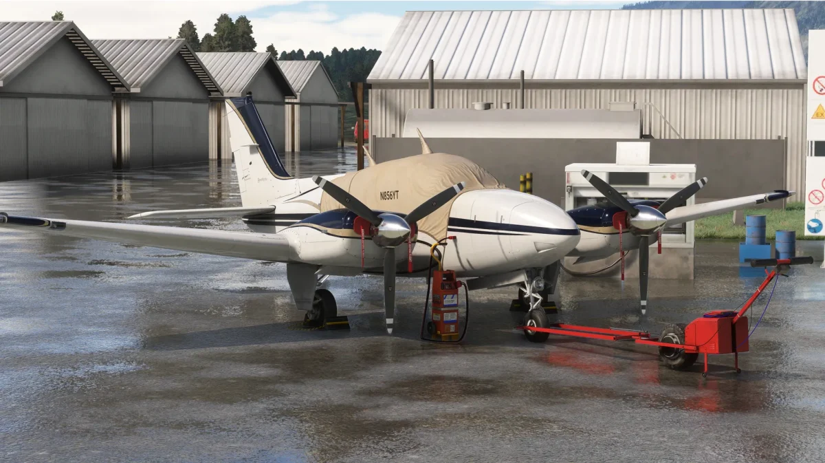 Baron B55 da Carenado no Microsoft Flight Simulator 2020