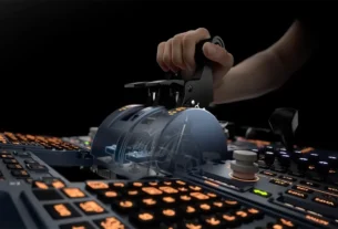 Throttle WinWing URSA Minor Metal inspirado em Airbus para simuladores