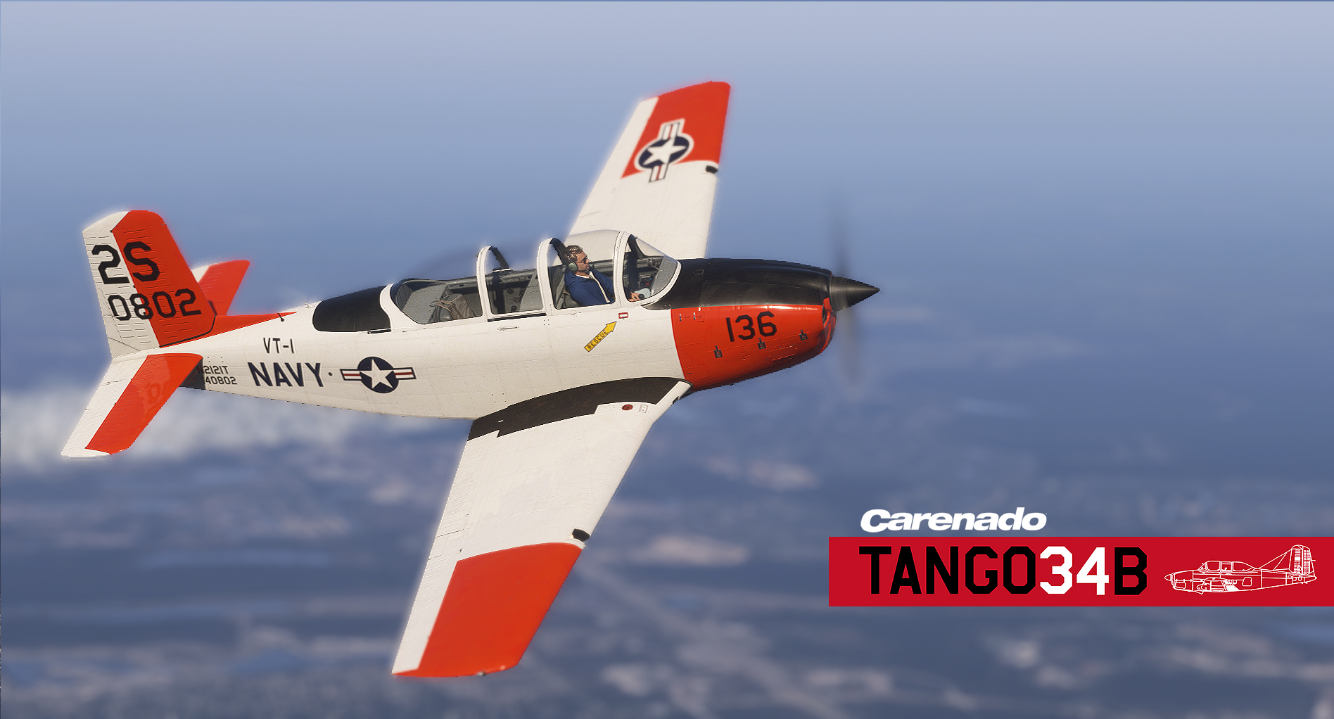 Carenado lança clássico T-34B Mentor no MSFS 2024