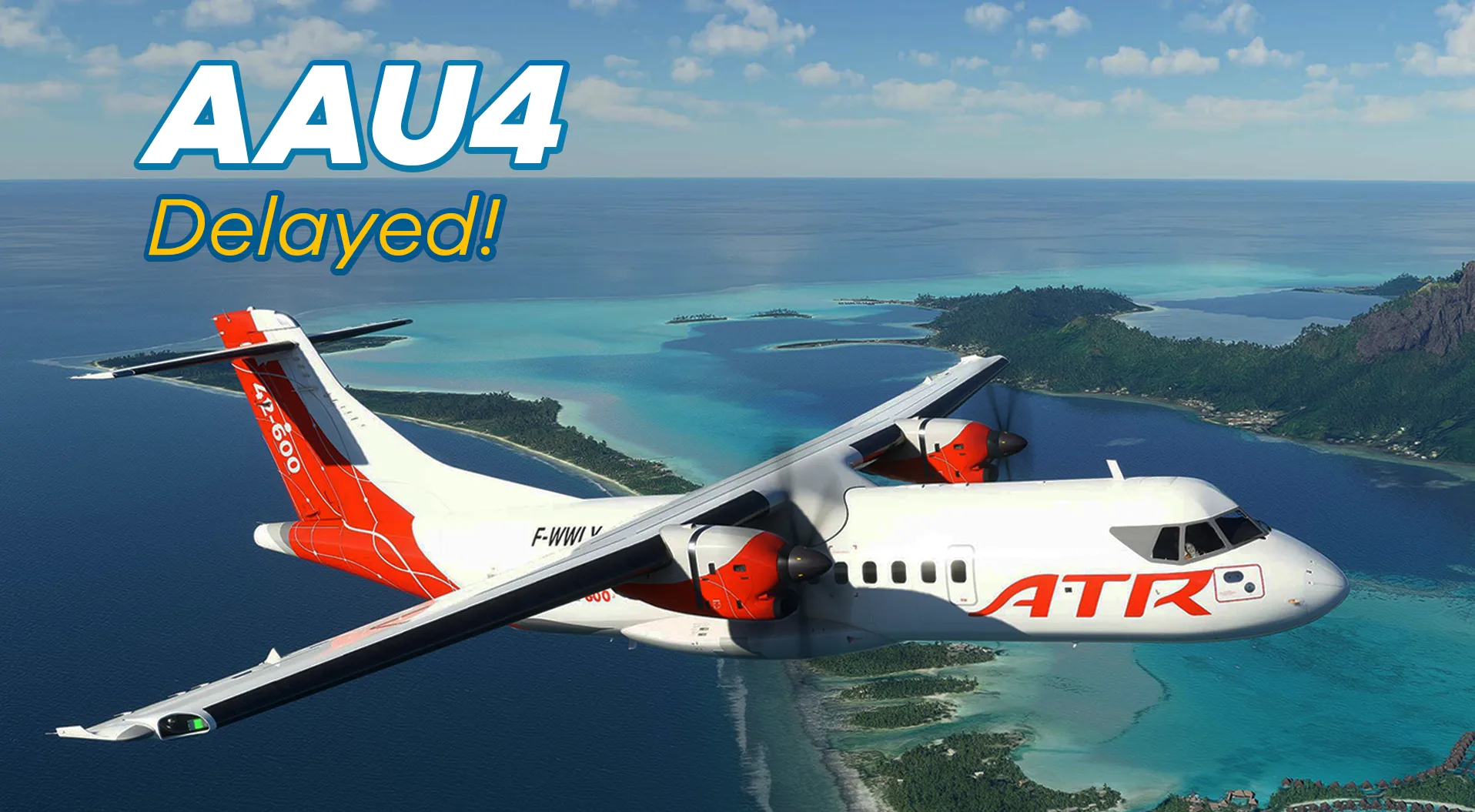 AAU4 do Microsoft Flight Simulator 2024 atrasado, com ATR e aeronaves clássicas pendentes