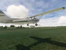 Cessna 172M freeware de Bagolu em voo no Microsoft Flight Simulator