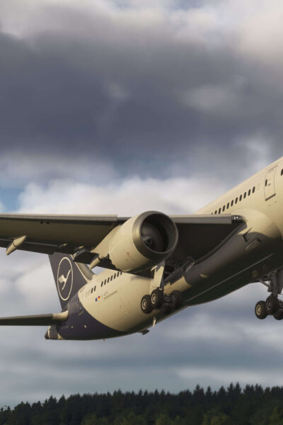 Vector Boeing 787-9 em voo no novo spotlight oficial