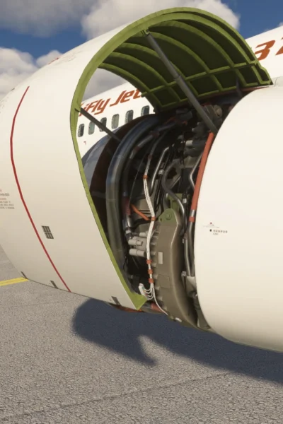 iFly 737 MAX no Microsoft Flight Simulator em imagem de divulgação do SP1