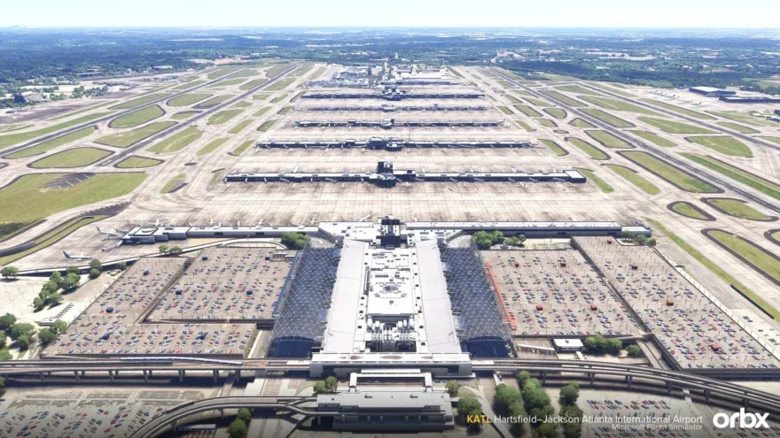 Orbx KATL Hartsfield-Jackson Atlanta International Airport para Microsoft Flight Simulator