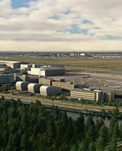 Imagem destacada da notícia: FlyTampa atualiza Schiphol para MSFS 2024