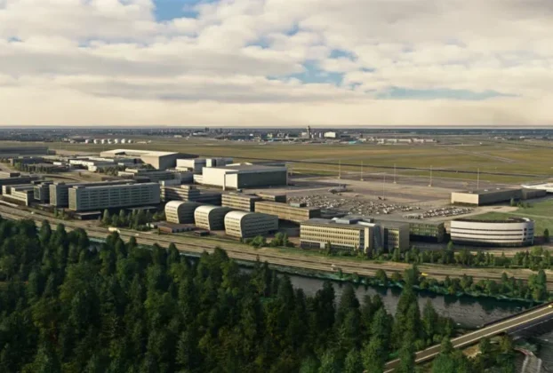 Imagem destacada da notícia: FlyTampa atualiza Schiphol para MSFS 2024
