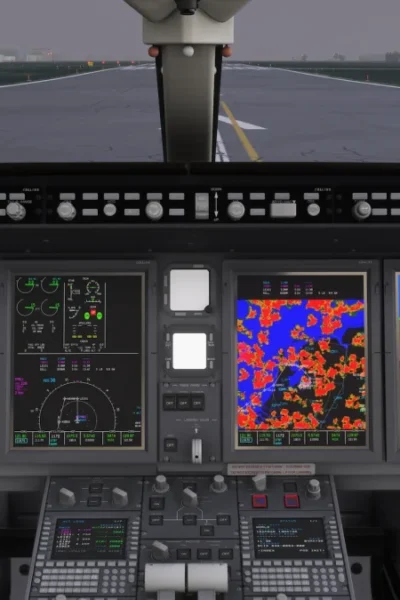Cockpit do FlightFX Challenger 350 no MSFS com aviônicos Pro Line 21 Advanced em desenvolvimento
