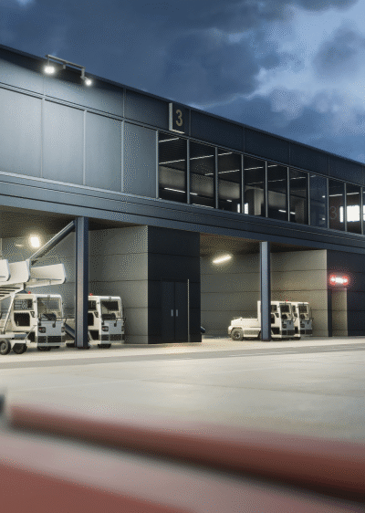 London City Airport (EGLC) no Microsoft Flight Simulator 2024 — imagem oficial iniBuilds
