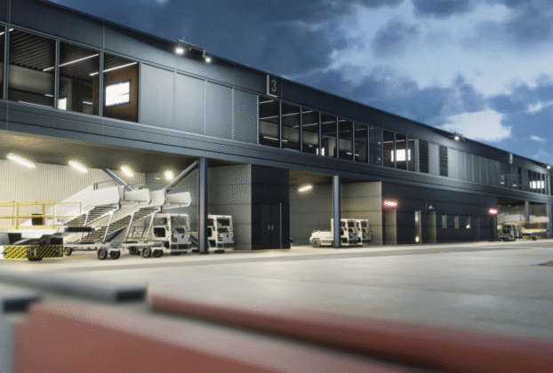 London City Airport (EGLC) no Microsoft Flight Simulator 2024 — imagem oficial iniBuilds