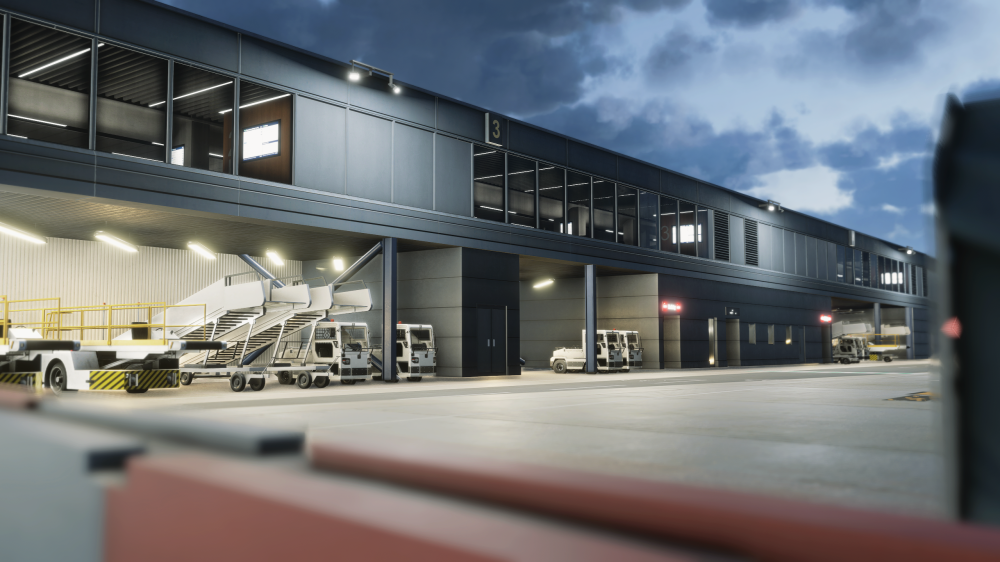 London City Airport (EGLC) no Microsoft Flight Simulator 2024 — imagem oficial iniBuilds