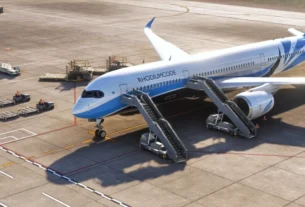 Airbus A350 da Rhodiumcode em desenvolvimento para Microsoft Flight Simulator