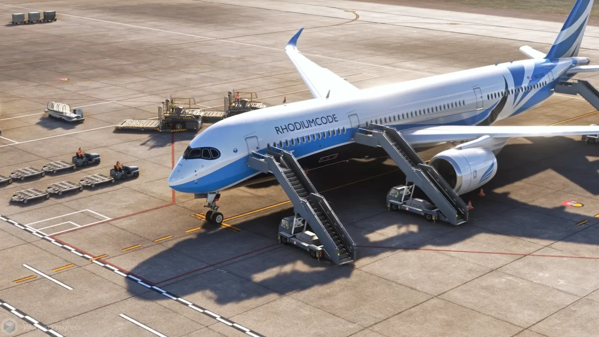 Rhodiumcode anuncia A350 avançado para MSFS com trailer oficial