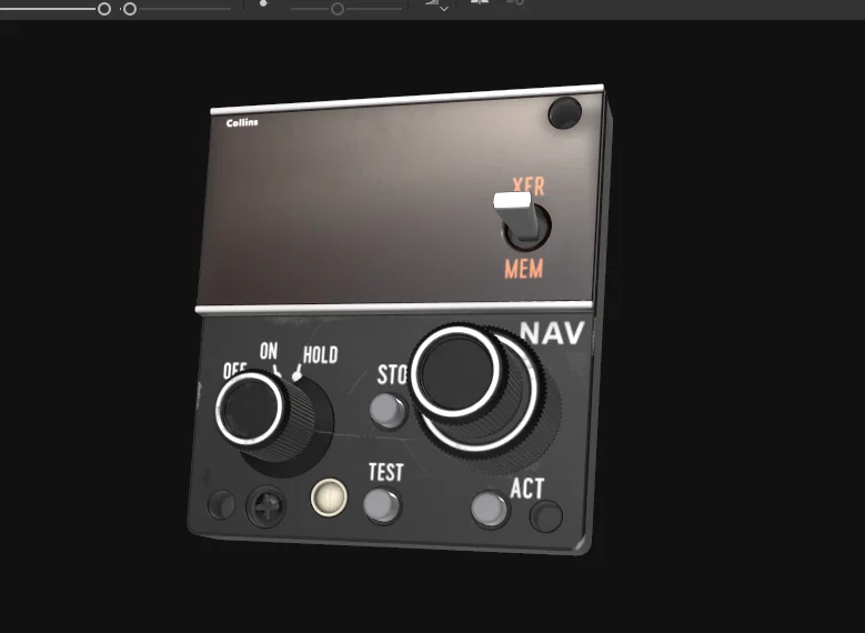 Painel Collins do ATR-72 da Mango Studios em desenvolvimento para X-Plane 12