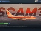 Imagem do 737-100 listado no Marketplace do Microsoft Flight Simulator