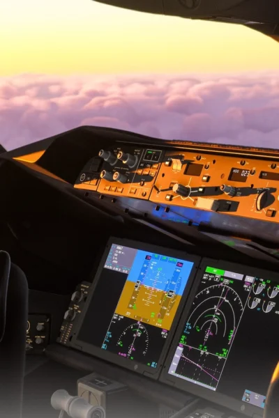 Cockpit do Boeing 787 freeware da Horizon Simulations v2.0 em desenvolvimento no MSFS