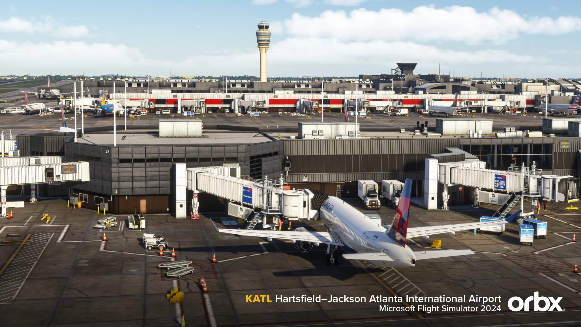 Orbx lança KATL Atlanta detalhado no MSFS 2024 — imagem da notícia no FlySimBR