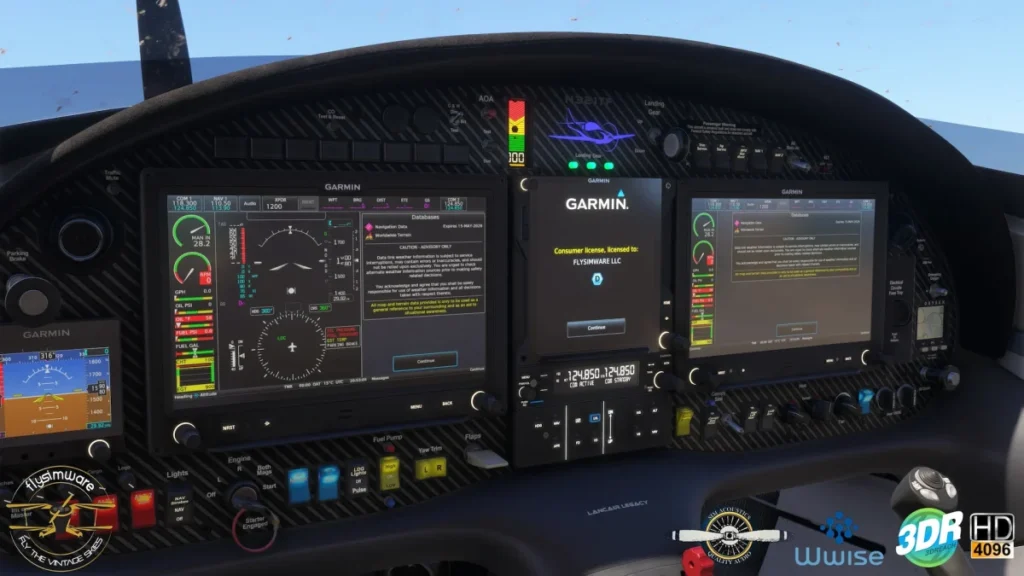 Vista externa do Lancair Legacy da Flysimware no Microsoft Flight Simulator 2024