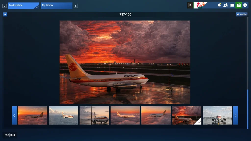 Detalhe do 737-100 questionado pela comunidade no Microsoft Flight Simulator
