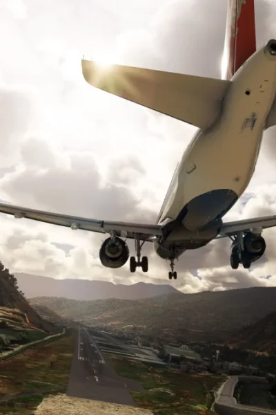 Cenário FSDG Paro Airport para Microsoft Flight Simulator no vale do Himalaia