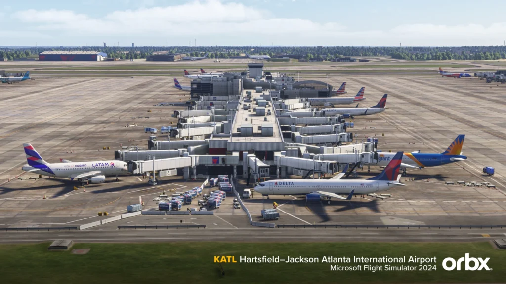 Orbx lança KATL Atlanta detalhado no MSFS 2024 — imagem da notícia no FlySimBR