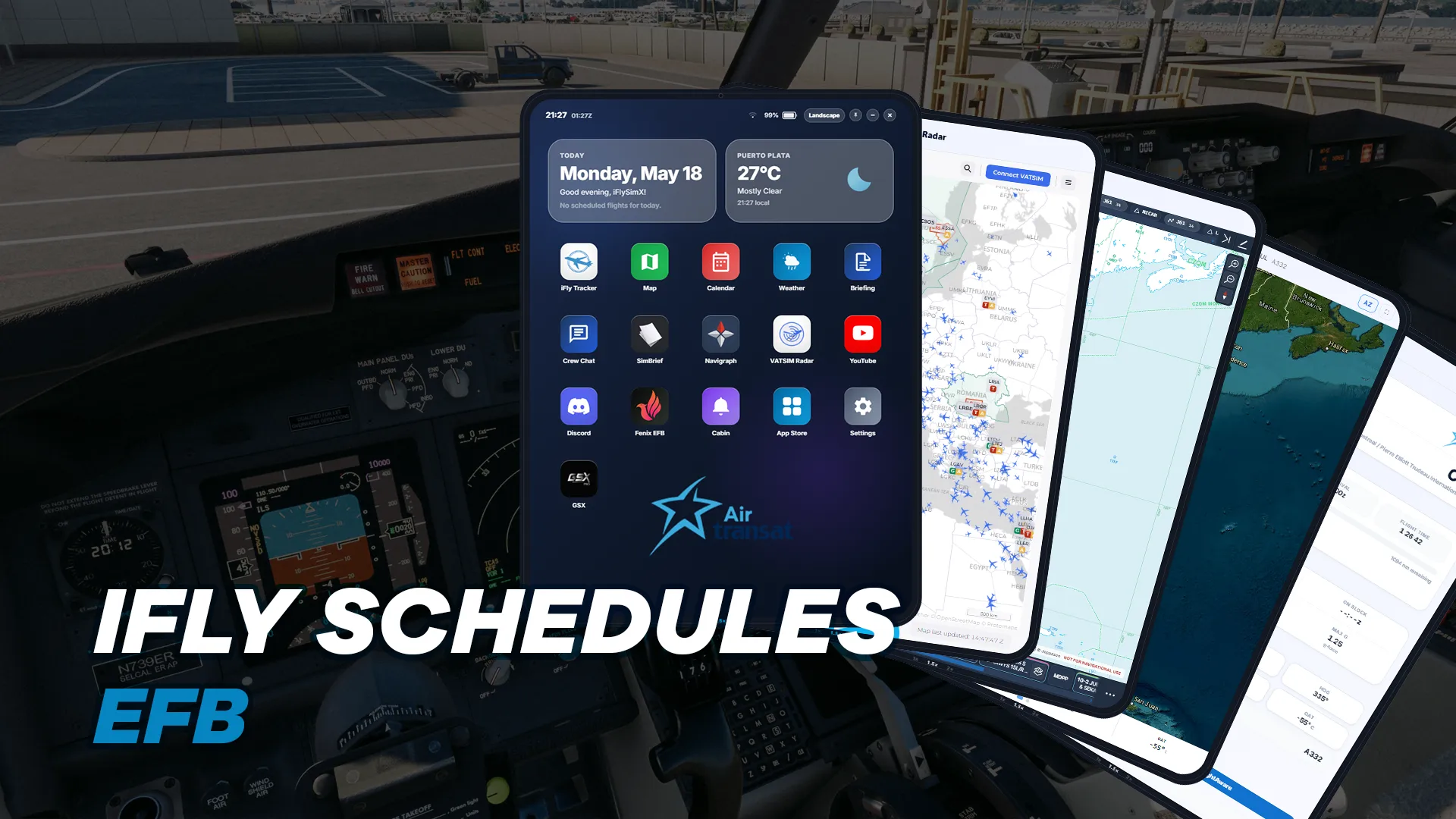 iFly Schedules anuncia EFB completo para MSFS — imagem da notícia no FlySimBR
