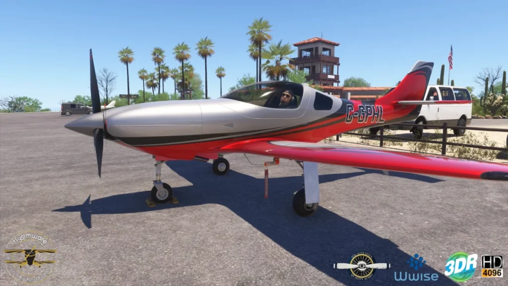 Lancair Legacy da Flysimware em voo no MSFS 2024