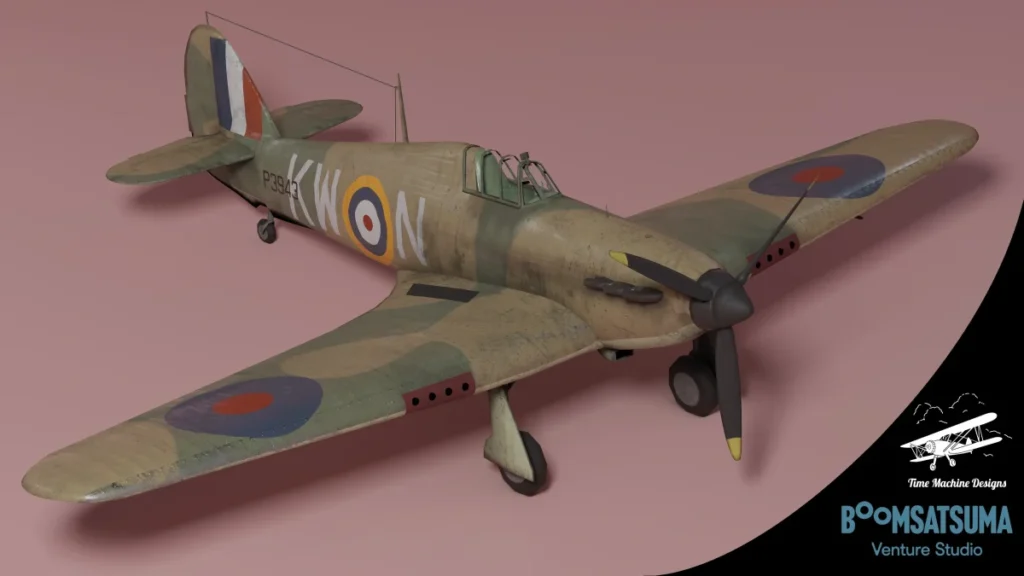 Área camuflada do RAF Kenley 1940 no Microsoft Flight Simulator.