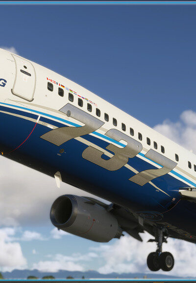 PMDG 737-800 para Microsoft Flight Simulator 2024 em voo