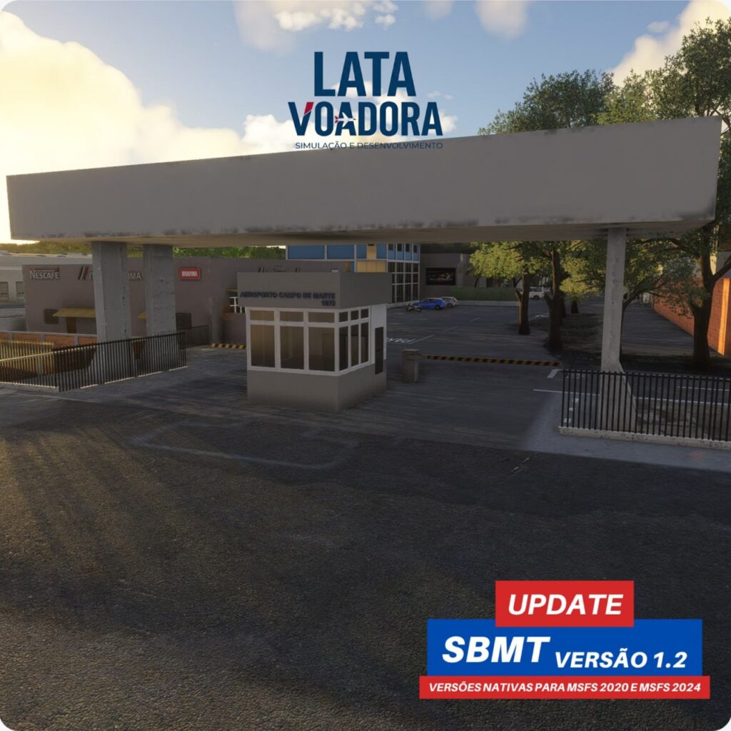 Entrada do Aeroclube de Campo de Marte no cenário SBMT v1.2.