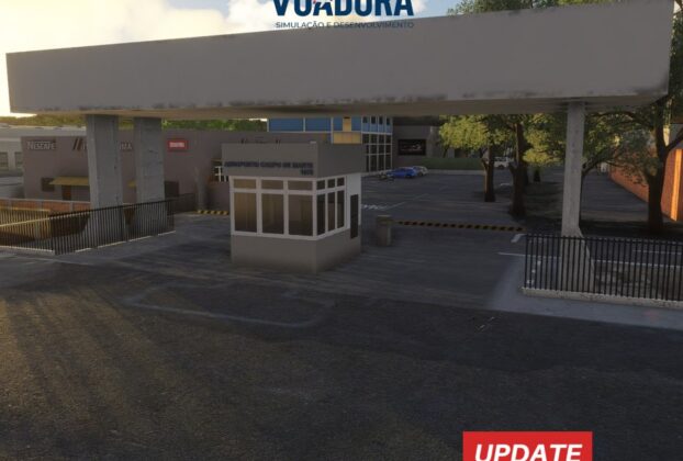 Entrada do Aeroclube de Campo de Marte no cenário SBMT v1.2.