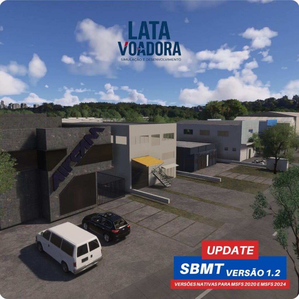 Hangares e edifícios do Campo de Marte no update SBMT v1.2.