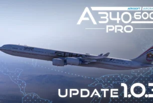 Aerosoft ToLiss A340-600 Pro no Microsoft Flight Simulator 2024