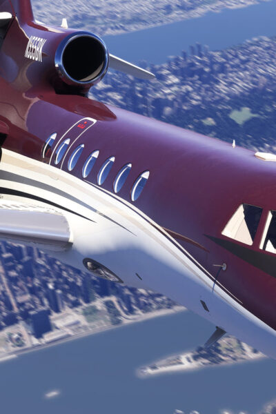 Contrail FA50 para Microsoft Flight Simulator em voo