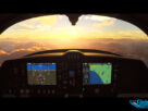 Cockpit em voo no Microsoft Flight Simulator 2024, usado como imagem ilustrativa do Sim Update 5.1