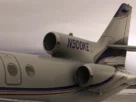Contrail FA50 Falcon em voo no Microsoft Flight Simulator