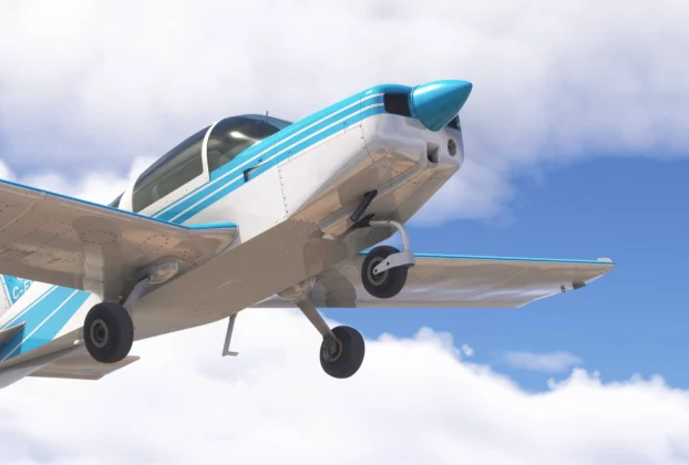 Grumman AA-5 da Bluesky Hangar no Microsoft Flight Simulator