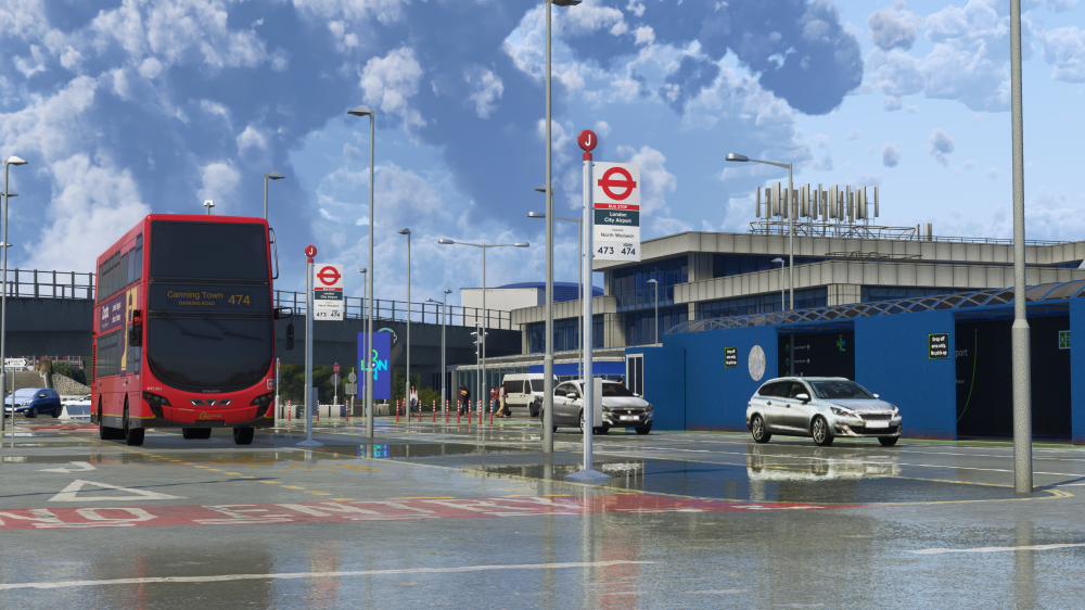 London City Airport (EGLC) no Microsoft Flight Simulator 2024 pela iniBuilds.
