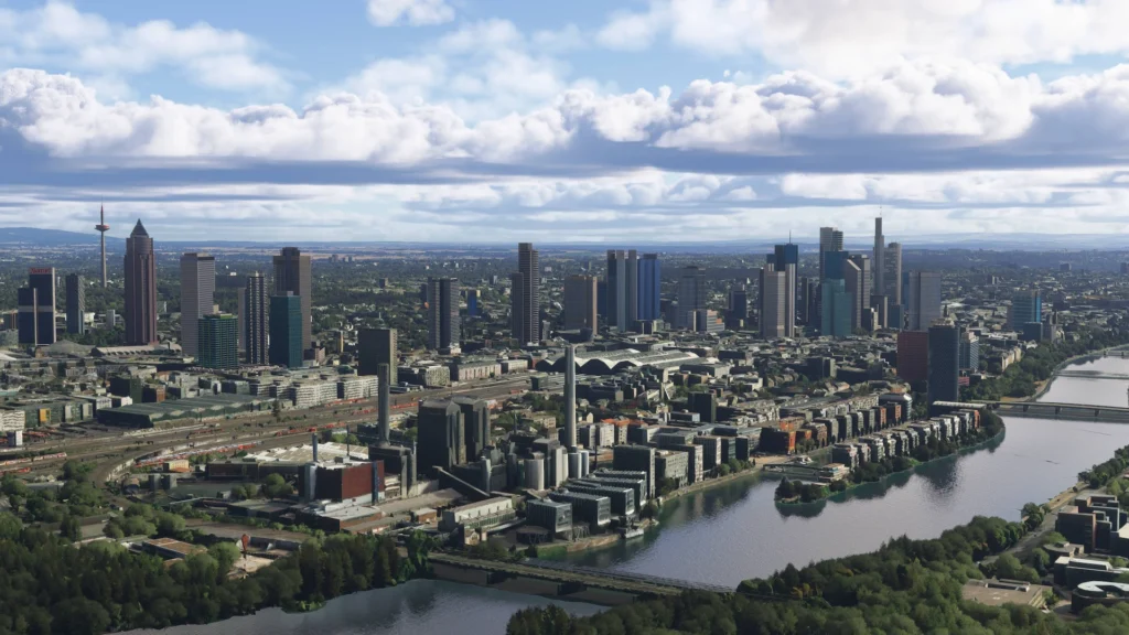 Frankfurt City Pack da DFFlyer Direct no Microsoft Flight Simulator