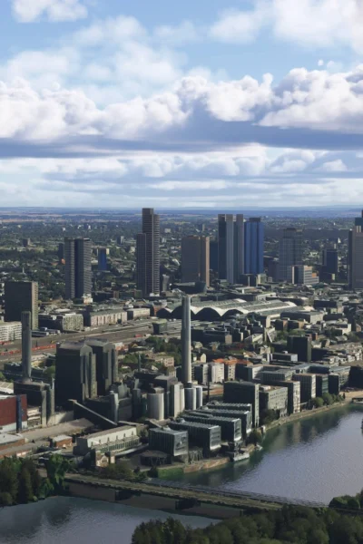 Frankfurt City Pack da DFFlyer Direct no Microsoft Flight Simulator